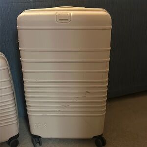 Cream Rolling Suitcase